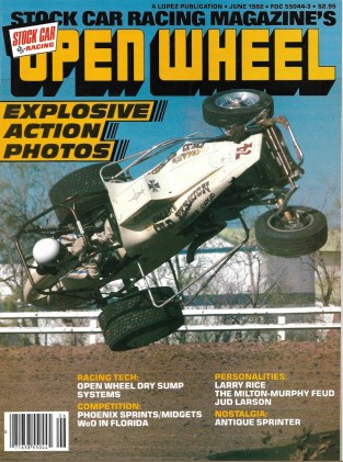 OPEN WHEEL 1982 JUNE - DRY SUMPS, PHOENIX SPRINTS/MIDGETS, LARRY RICE, LARSON